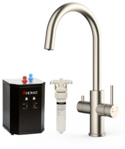 kokendwaterkraan RVS rond