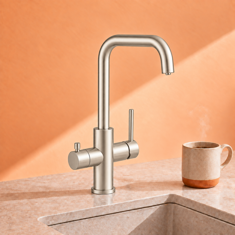 3-in-1 kokend water kraan RVS
