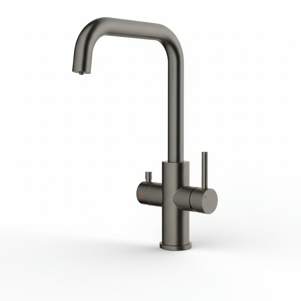 3-in-1 kokend water kraan set GUN METAL - Afbeelding 3