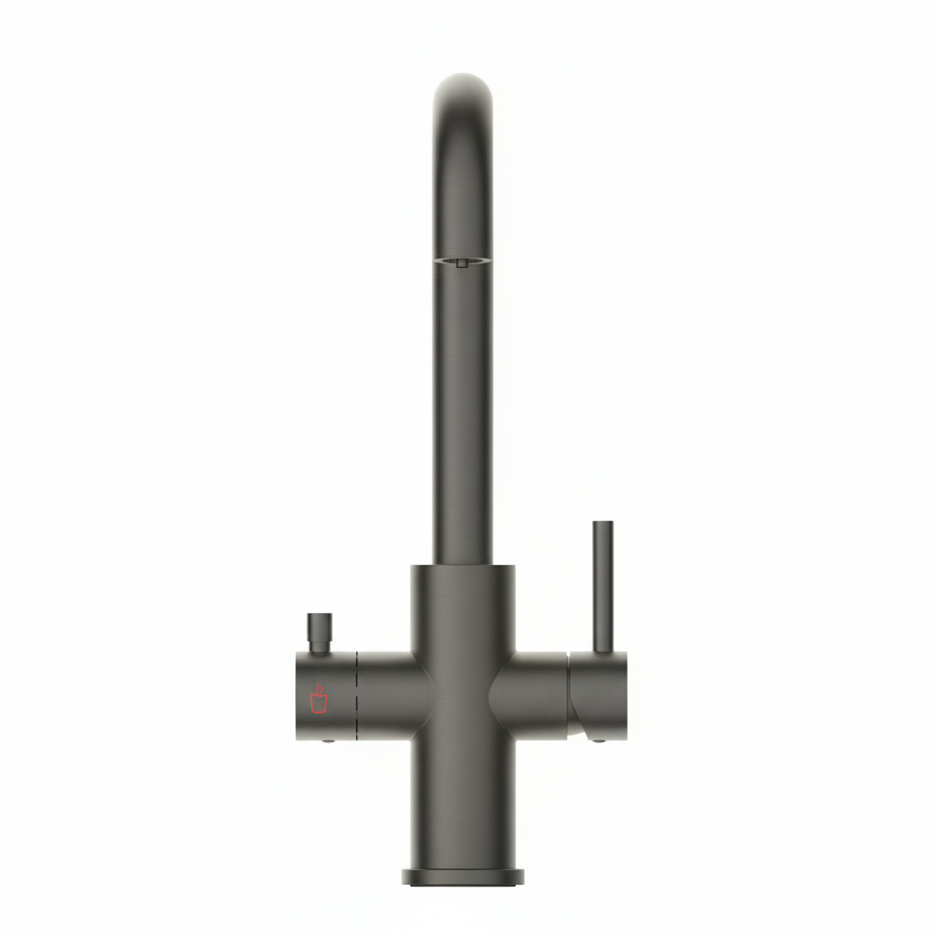 3-in-1 kokend water kraan set GUN METAL - Afbeelding 4