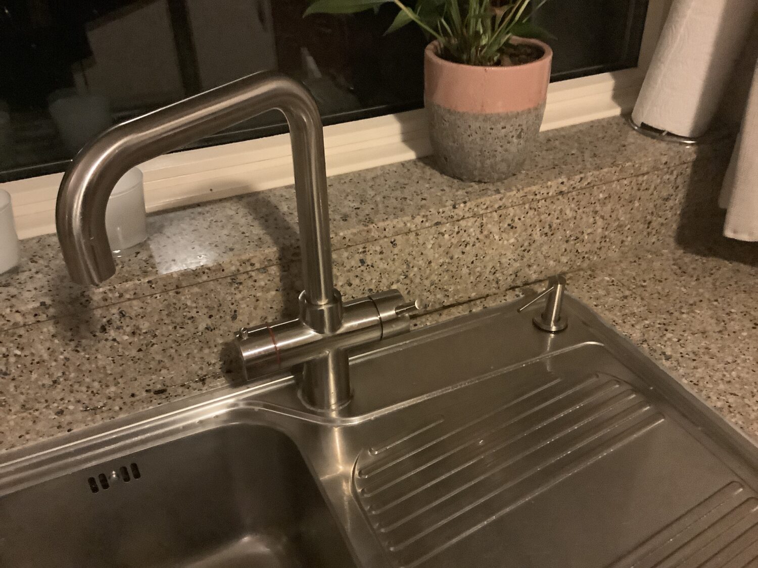 Zeepdispenser voor in de keuken, inbouw, afwasmiddeldispenser voor