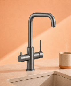 3-in-1 kokend water kraan Gun Metal