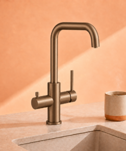 3-in-1 kokend water kraan Messing Brons