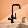 3-in-1 kokend water kraan zwart